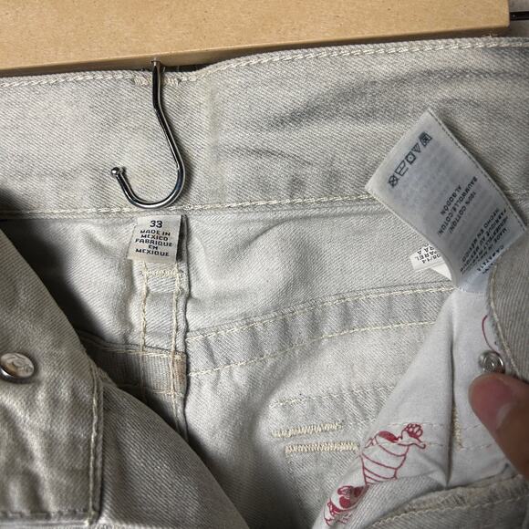 True Religion World Tour Kiss Of Death Wash 33" Cotton Straight Fit Jeans - Picture 6 of 8